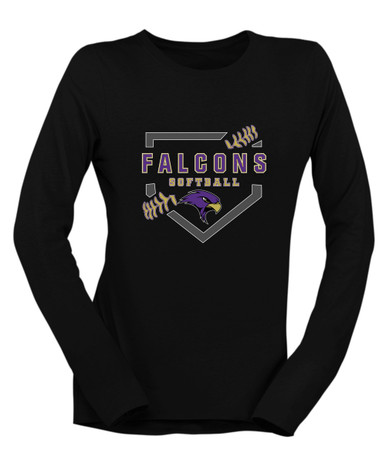 Timber Creek Falcons Softball #2 Women's LS T-Shirt
