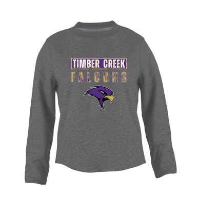 Timber Creek Falcons Mascot #9 Women's Sweatshirt