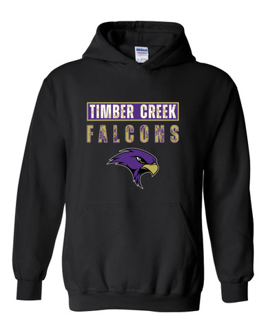 Timber Creek Falcons Mascot #9 Men's Hoodie