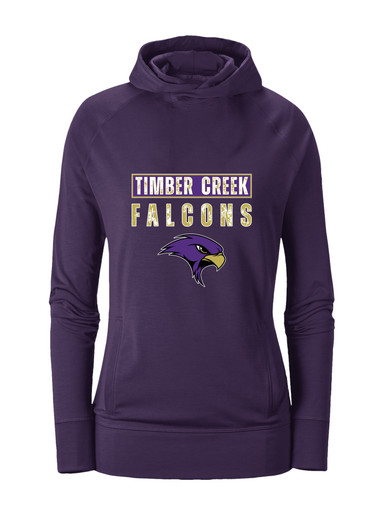 Timber Creek Falcons Mascot #9 Women's Hoodie