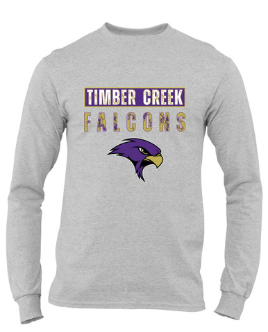 Timber Creek Falcons Mascot #9 Men's Premium LS T-Shirt