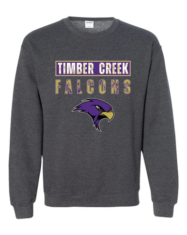 Timber Creek Falcons Mascot #9 Men's Sweatshirt