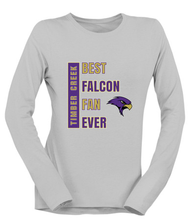Timber Creek Falcons Best Falcon Fan Women's LS T-Shirt
