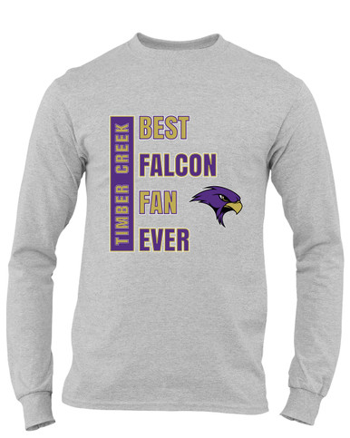 Timber Creek Falcons Best Falcon Fan Men's LS T-Shirt