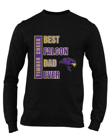Timber Creek Falcons Best Falcon Dad Men's Premium LS T-Shirt