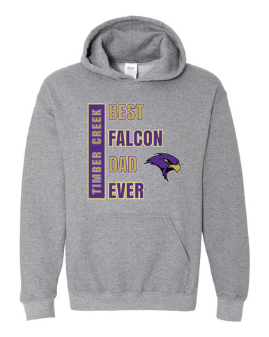 Timber Creek Falcons Best Falcon Dad Men's Hoodie
