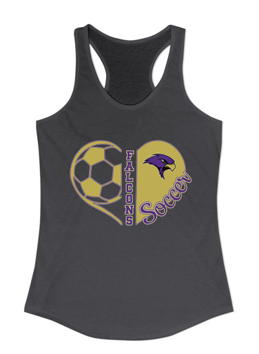 Timber Creek Falcons Heart Soccer Women's Tank Top