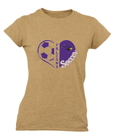 Timber Creek Falcons Heart Soccer Women's Premium SS T-Shirt