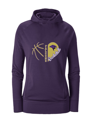 Timber Creek Falcons Heart Basketball Women's Hoodie