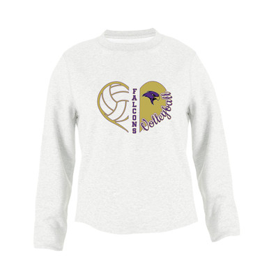 Timber Creek Falcons Heart Volleyball Women's Sweatshirt