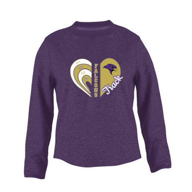 Timber Creek Falcons Heart Track Women's Sweatshirt