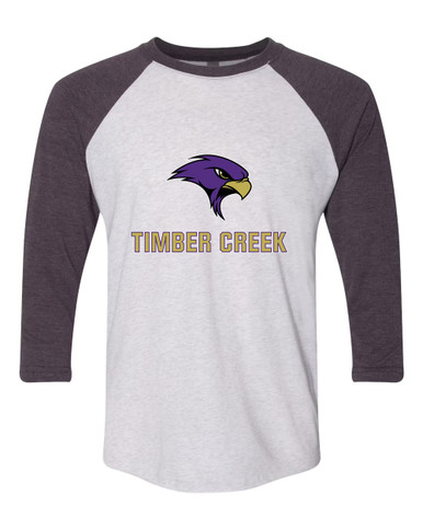 Timber Creek Falcons Mascot #2 Women's Baseball T-Shirt