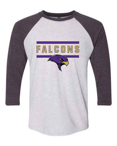 Timber Creek Falcons Mascot #5 Women's Baseball T-Shirt