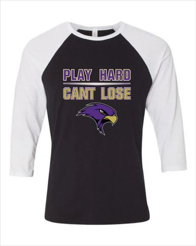 Timber Creek Falcons Play Hard, Can't Lose Women's Baseball T-Shirt
