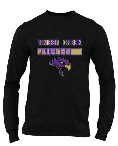 Timber Creek Falcons Mascot #7 Men's Premium LS T-Shirt