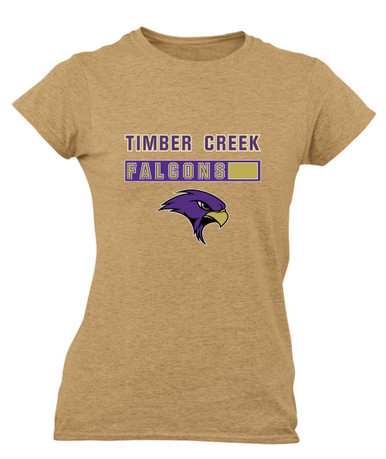 Timber Creek Falcons Mascot #7 Women's SS T-Shirt