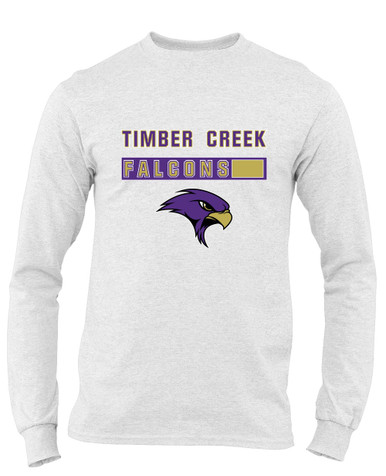 Timber Creek Falcons Mascot #7 Men's LS T-Shirt