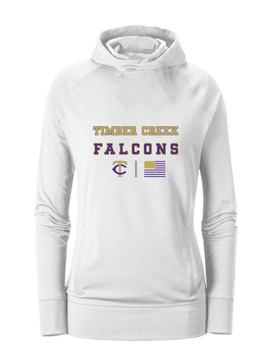 Timber Creek Falcons TC Script Spirit Flag Women's Hoodie