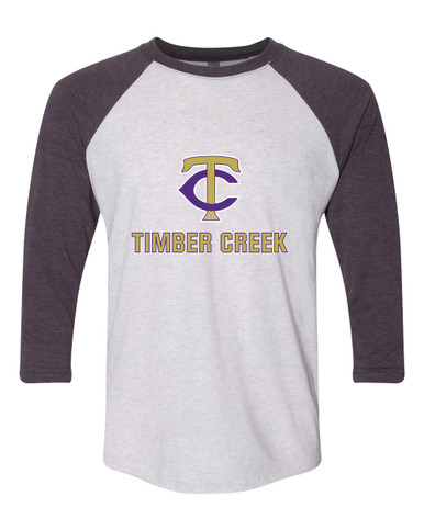 Timber Creek Falcons TC Script Mascot #2 Women's Baseball T-Shirt