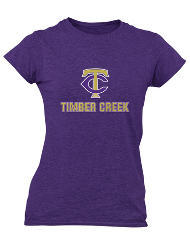 Timber Creek Falcons TC Script Mascot #2 Women's SS T-Shirt