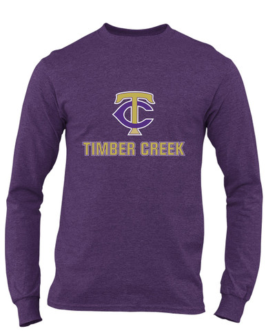 Timber Creek Falcons TC Script Mascot #2 Men's LS T-Shirt