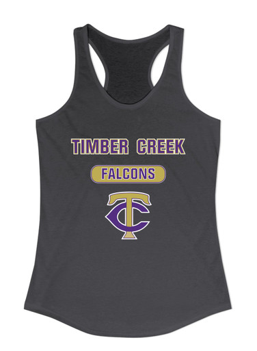 Timber Creek Falcons TC Script Mascot #3 Women's Tank Top