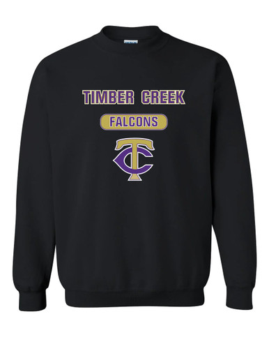 Timber Creek Falcons TC Script Mascot #3 Men's Sweatshirt