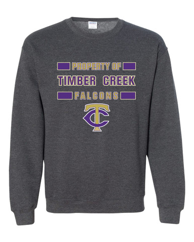 Timber Creek Falcons TC Script Property Of Men's Sweatshirt