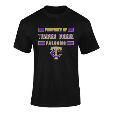 Timber Creek Falcons TC Script Property Of Men's Premium SS T-Shirt