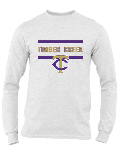 Timber Creek Falcons TC Script Mascot #4 Men's Premium LS T-Shirt