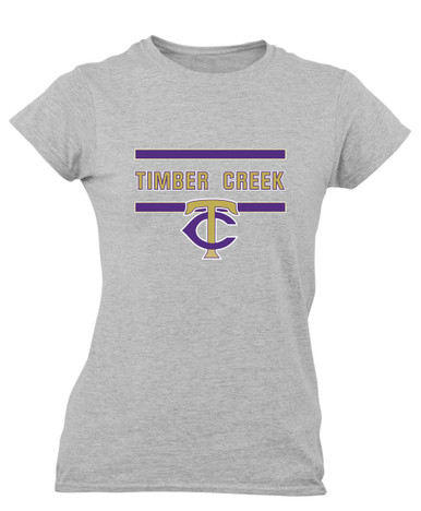Timber Creek Falcons TC Script Mascot #4 Women's SS T-Shirt