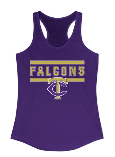 Timber Creek Falcons TC Script Mascot #5 Women's Tank Top