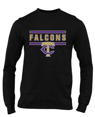 Timber Creek Falcons TC Script Mascot #5 Men's Premium LS T-Shirt