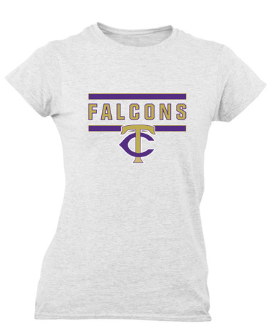 Timber Creek Falcons TC Script Mascot #5 Women's Premium SS T-Shirt