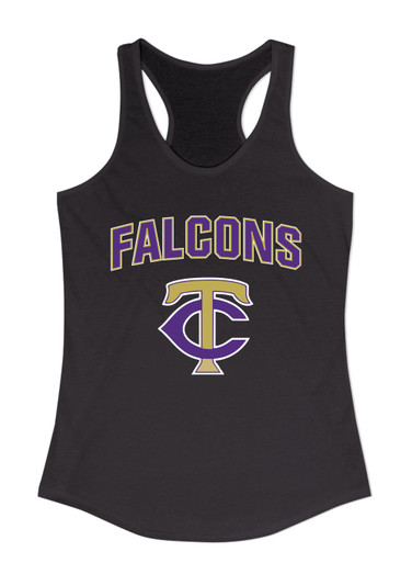 Timber Creek Falcons TC Script Mascot #6 Women's Tank Top