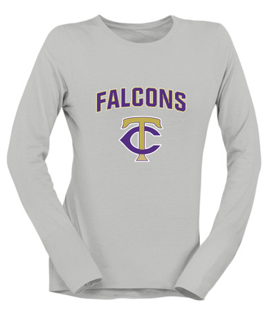 Timber Creek Falcons TC Script Mascot #6 Women's Premium LS T-Shirt