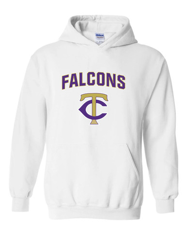 Timber Creek Falcons TC Script Mascot #6 Men's Hoodie