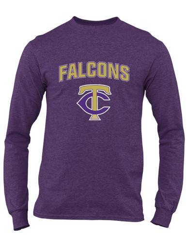 Timber Creek Falcons TC Script Mascot #6 Men's LS T-Shirt