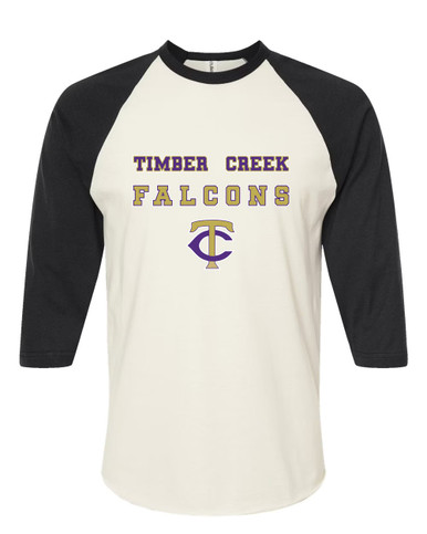 Timber Creek Falcons TC Script Spirit Women's Baseball T-Shirt