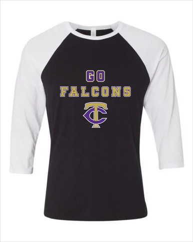 Timber Creek Falcons TC Script Go Team Women's Baseball T-Shirt