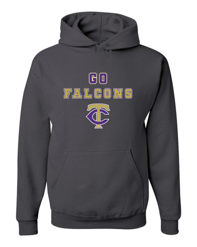 Timber Creek Falcons TC Script Go Team Men's Premium Hoodie