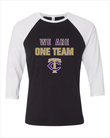 Timber Creek Falcons TC Script We Are One Team Men's Baseball T-Shirt