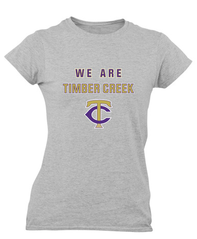 Timber Creek Falcons TC Script We Are Women's Premium SS T-Shirt