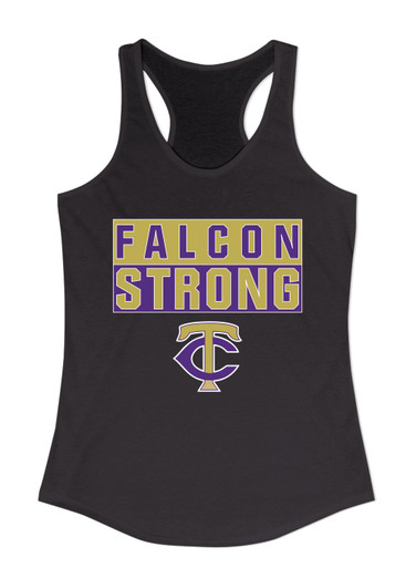 Timber Creek Falcons TC Script Strong #1 Women's Tank Top
