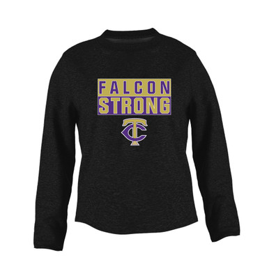 Timber Creek Falcons TC Script Strong #1 Women's Sweatshirt