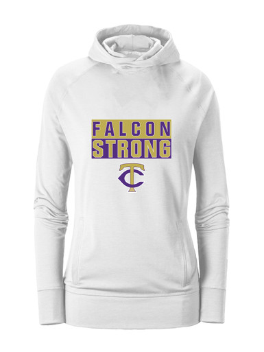Timber Creek Falcons TC Script Strong #1 Women's Hoodie