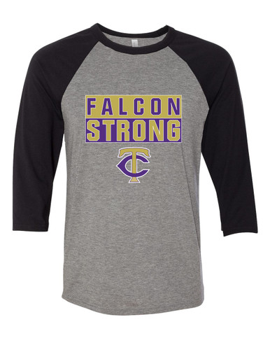 Timber Creek Falcons TC Script Strong #1 Men's Baseball T-Shirt