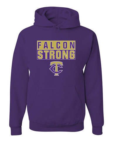 Timber Creek Falcons TC Script Strong #1 Men's Premium Hoodie