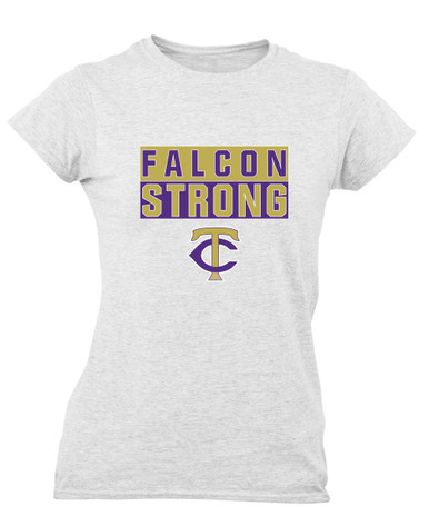 Timber Creek Falcons TC Script Strong #1 Women's Premium SS T-Shirt