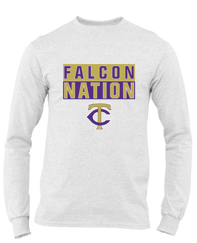 Timber Creek Falcons TC Script Nation #1 Men's Premium LS T-Shirt